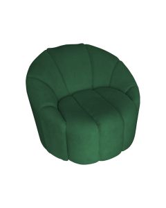 Poltrona Decorativa Luxo Safira Tecido Veludo Verde 